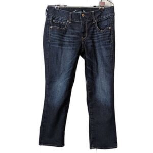 American Eagle Artist Dark Wash Straight Jeans Women’s 8 Trending Capsule Pieces